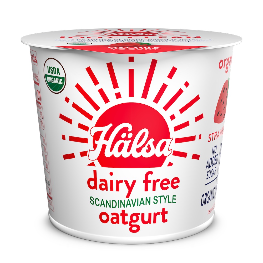 Halsa Organic Strawberry Oatmilk Yogurt 5.3 oz