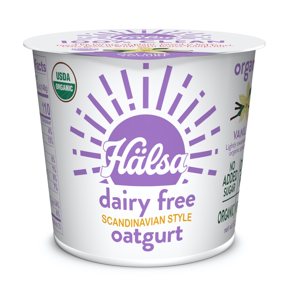 Hälsa Organic Vanilla Oatmilk Yogurt - No Added Sugar, oat milk, oat yogurt, oatgurt, organic, halsa, 100% clean