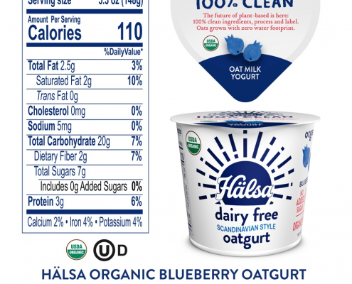 Nutrition Hälsa Organic Blueberry Oatmilk Yogurt 5.3 oz