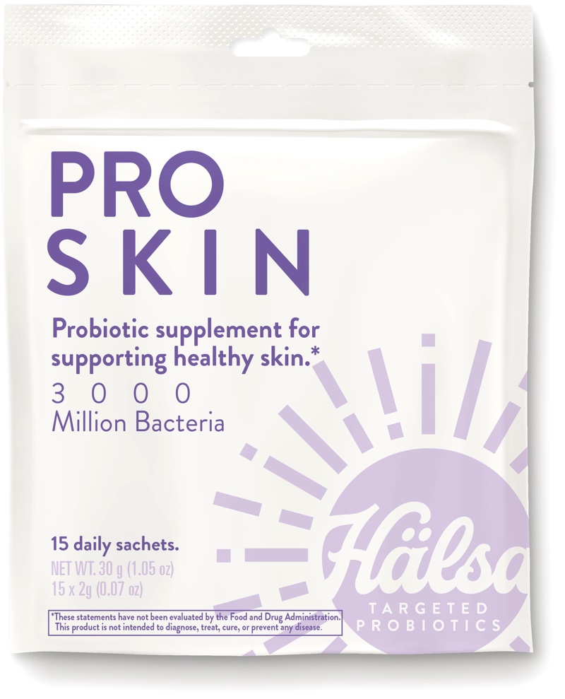 Hälsa Pro Skin Probiotic supplement for supporting healthy skin